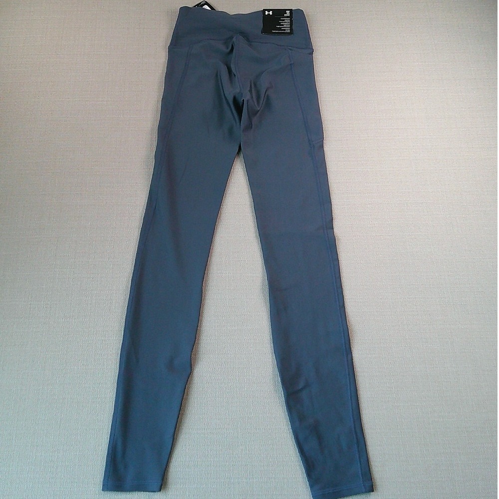Under Armour Tech HiRise Legging Womens XST Blue Compression High Rise 1365336 - Picture 3 of 8